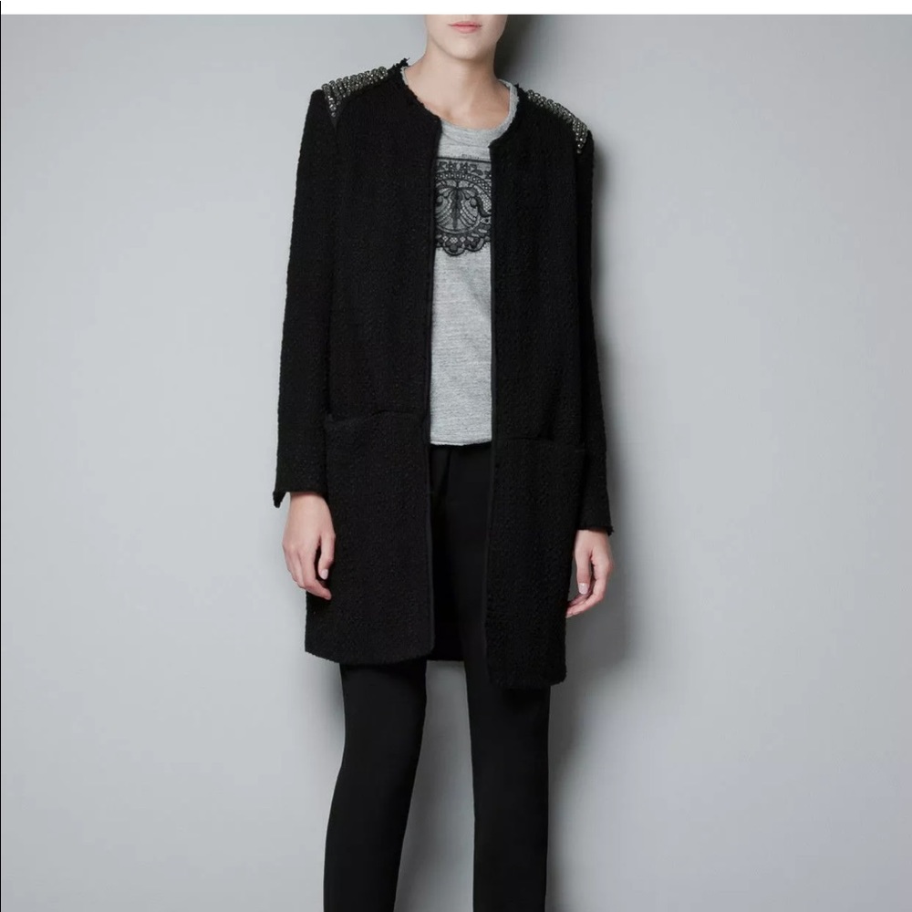 ISO !! Zara rare Rhinestone blazer coat